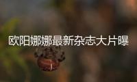 欧阳娜娜最新杂志大片曝光 黑长直配猩红背景个性又时尚